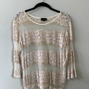 Sheer blouse by Topshop